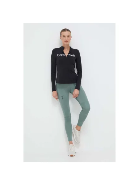 Puma legginsy do biegania Seasons gładkie zielony