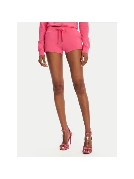 Juicy Couture Sportiniai šortai Loose Fit rožinė