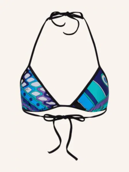 Pucci Góra Od Bikini Trójkątnego blau niebieskie