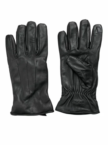 JACK & JONES Rokavice JACMONTANA LEATHER GLOVES NOOS' črna
