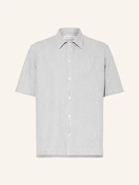 Samsøe Samsøe Koszula Z Krótkim Rękawem Saayo Comfort Fit blau niebieska