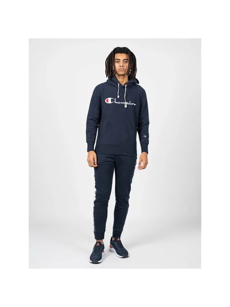 Bluza z kapturem Champion z logo niebieska