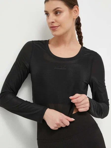 Cropp tricou mânecă lungă Ea7 Emporio Armani negru