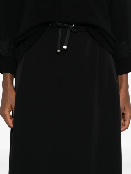 Fustă midi Herno evazată cu cordon negru