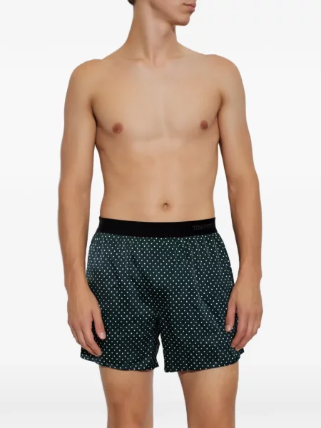 Boxeri Tom Ford cu buline verde