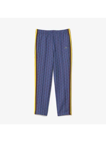 Lacoste Spodnie Dresowe Paris Monogram Jacquard czerwone