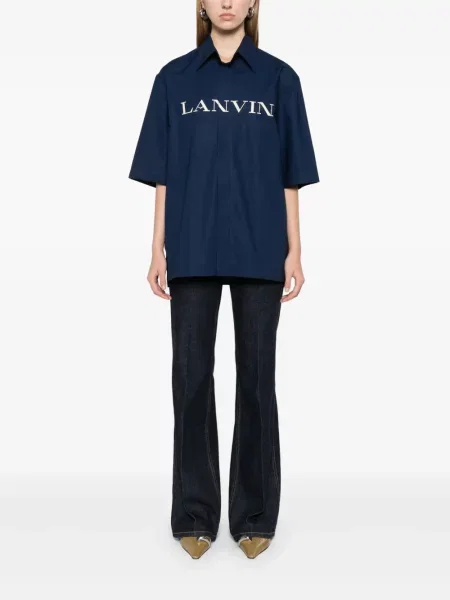 Blugi evazați Lanvin albastru