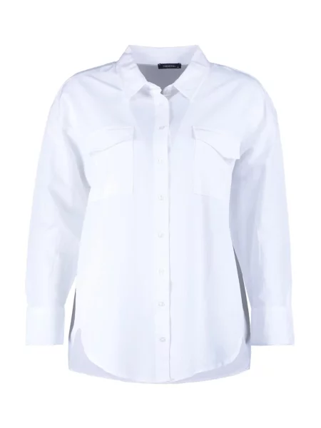 Trendyol Curve Bluză alb