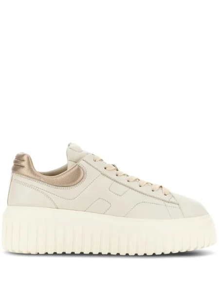 Sneakerși Hogan cu șireturi din piele cu dungi