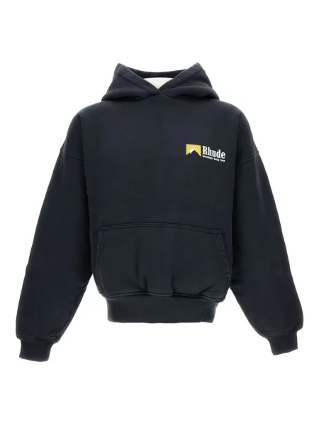Hanorac cu glugă Rhude cu glugă negru