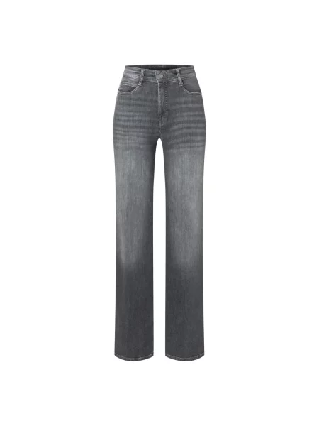 Szerokie jeansy Mac szare