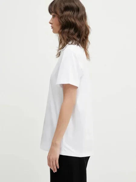 GANNI t-shirt biały