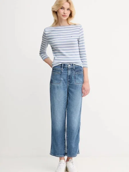 Tommy Hilfiger jeansy high waist niebieskie