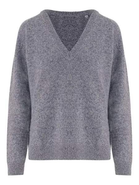 Pulover Aspesi cu decolteu în V albastru