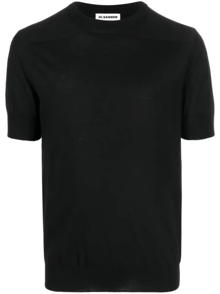 Scurt tricou Jil Sander de lână negru