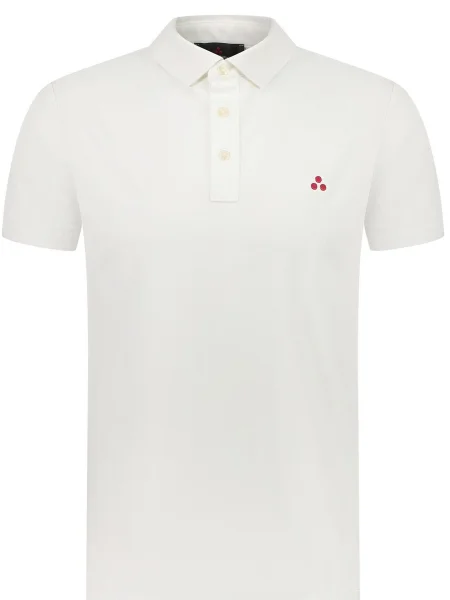 Polo Peuterey z krótkim rękawem białe