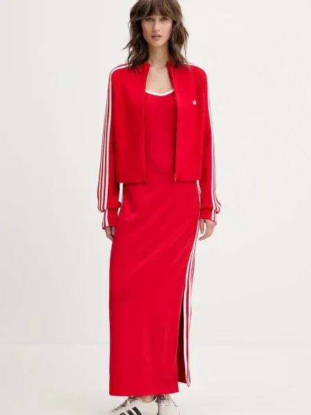 Adidas Originals kardigan Slim Knit TT lekki czerwony