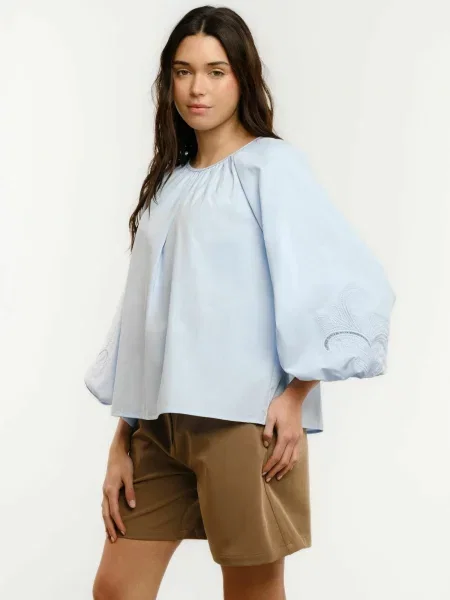 Liberte Essentiel Top RIKKE deschis albastru