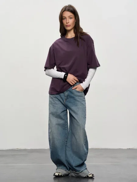 Футболка Роза фіолетовий