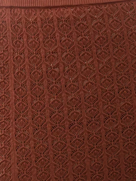 Fustă midi Twinset tricotate maro