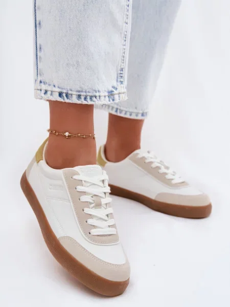Teniși Big Star Shoes din piele alb