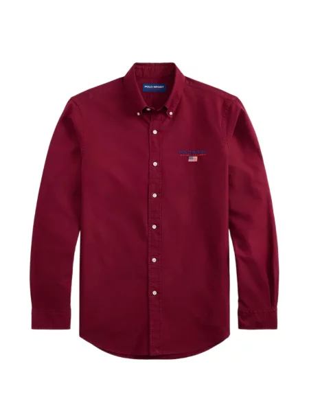 Tricou polo Polo Ralph Lauren cu autograf tricotate albastru
