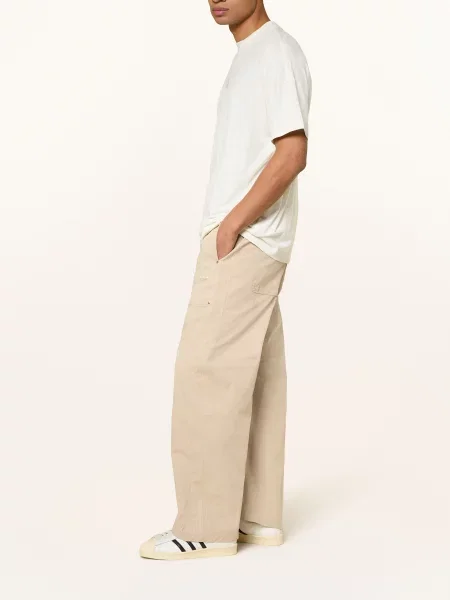 Adidas Originals Kalhoty Premium Essentials Loose Fit béžová khaki