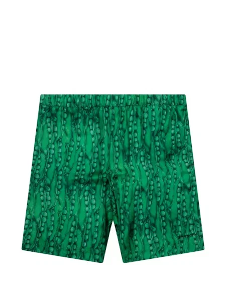 Pantaloni scurți Givenchy cu broderie verde