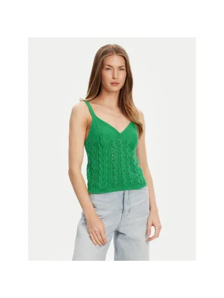 United Colors Of Benetton Felső Slim Fit zöld