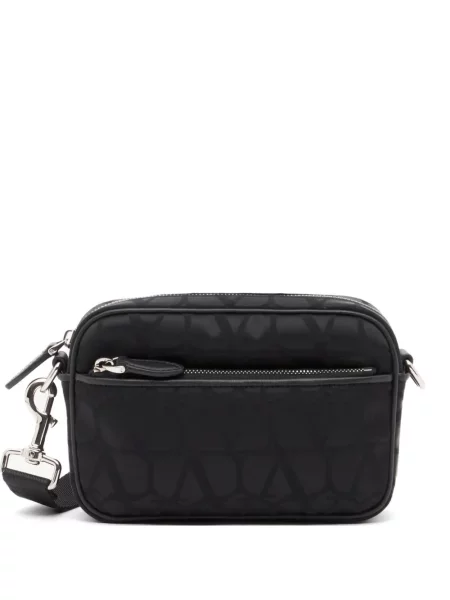 Geantă crossbody Valentino Garavani din piele negru