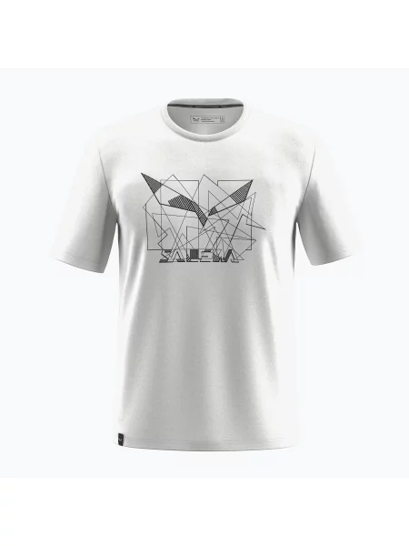 Salewa t-shirt sportowy Eagle wzorzysty biały