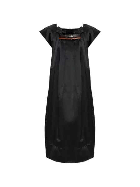 Cu centură rochie midi Marni negru