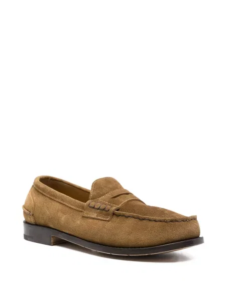 Pantofi loafer Premiata din piele de căprioară maro