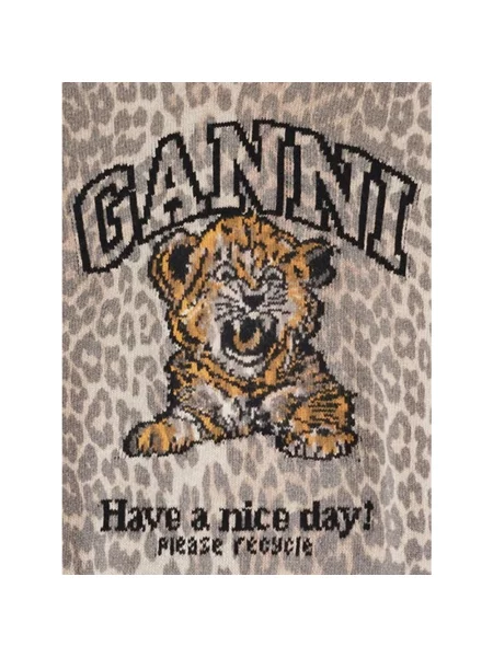 Sweter Ganni wełniany