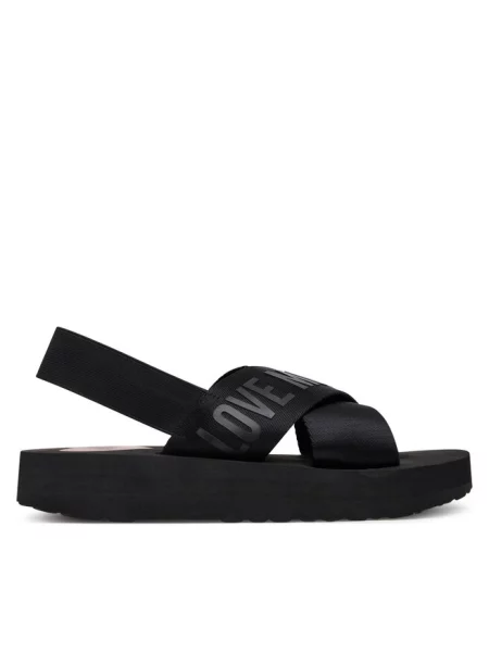 Sandały LOVE MOSCHINO czarne