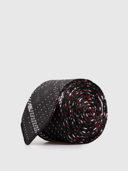 Шелковый галстук Thom Browne черный