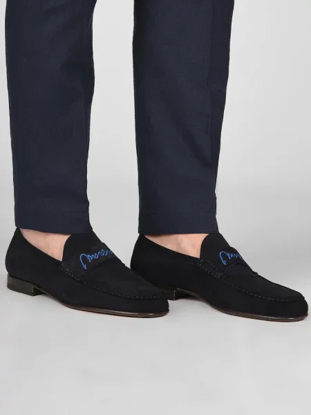 Лоферы Moreschi синие
