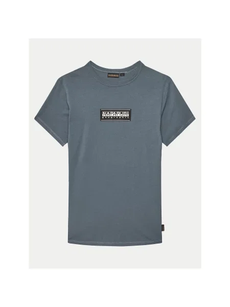 Napapijri Футболка Chamois D Голубий Regular Fit