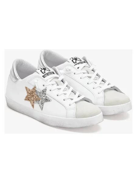 Sneakersy 2star zamszowe białe