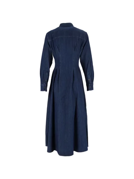 Rochie din denim Mc2 Saint Barth albastru