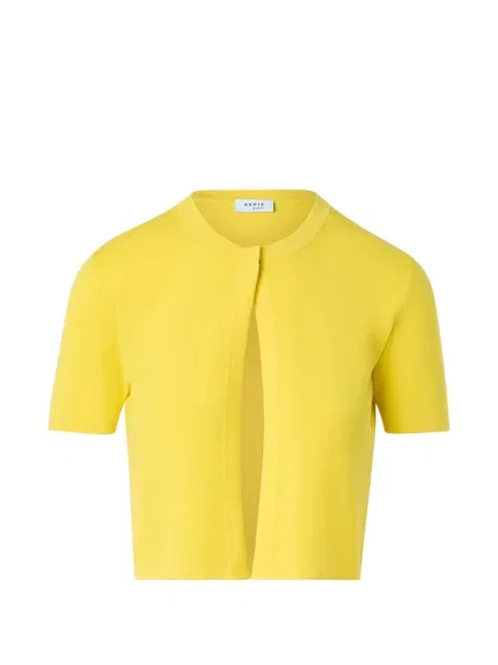 Cardigan Akris Punto scurt galben