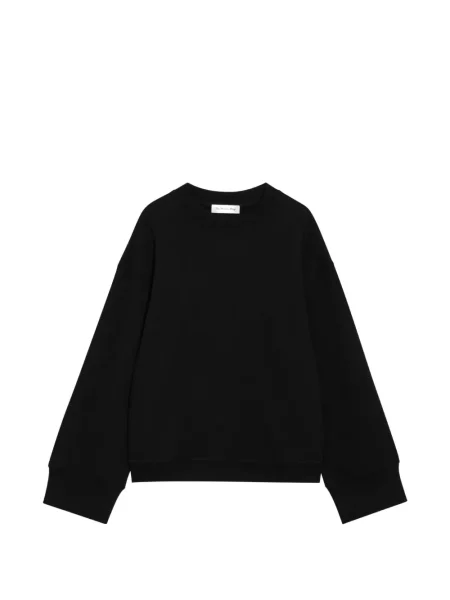 Hanorac crewneck The Frankie Shop cu decolteu rotund negru