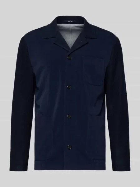 Kurtka koszulowa z listwą guzikową model ‘Hotcat’ Joop! Collection granatowa