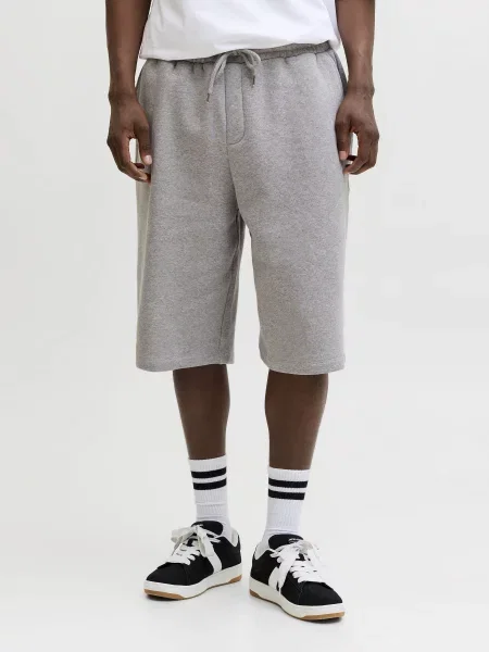 Повсякденні шорти JACK & JONES OWEN FALLS SWEAT SHORTS бавовна/поліестер сірий