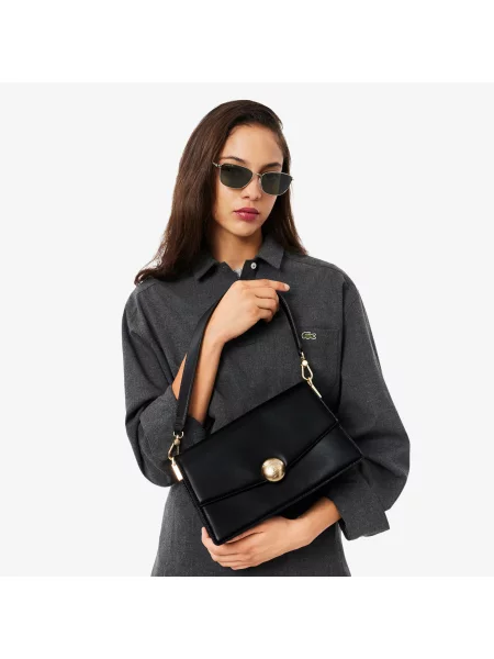Сумка через плечо Lacoste черная