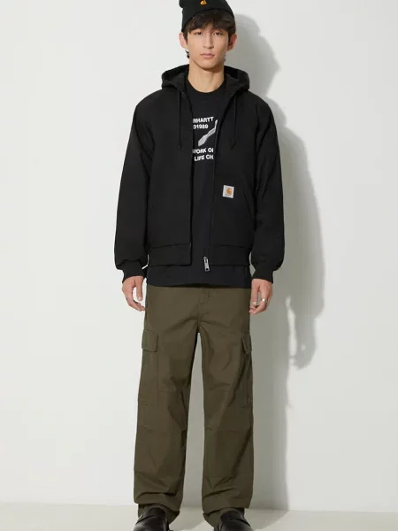 Kalhoty Carhartt WIP jednoduché zelená