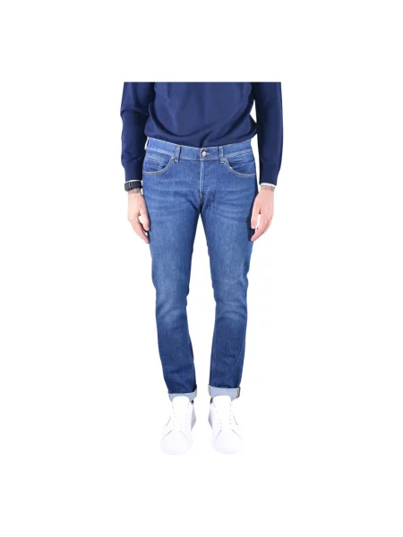 Skinny jeansy skinny Dondup niebieskie
