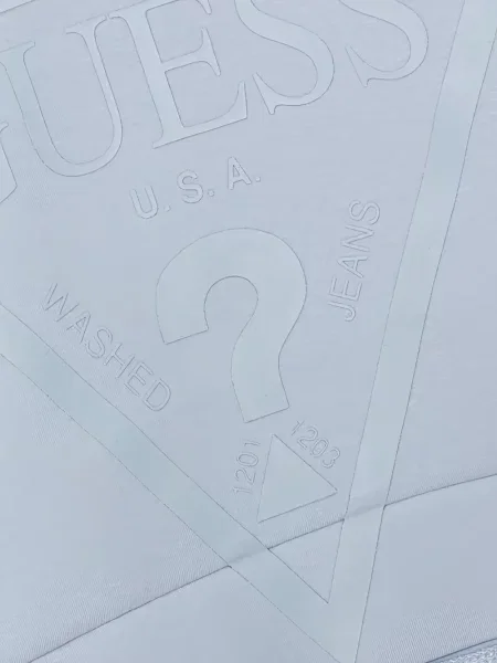 Bluza z kapturem dziecięca Guess niebieska