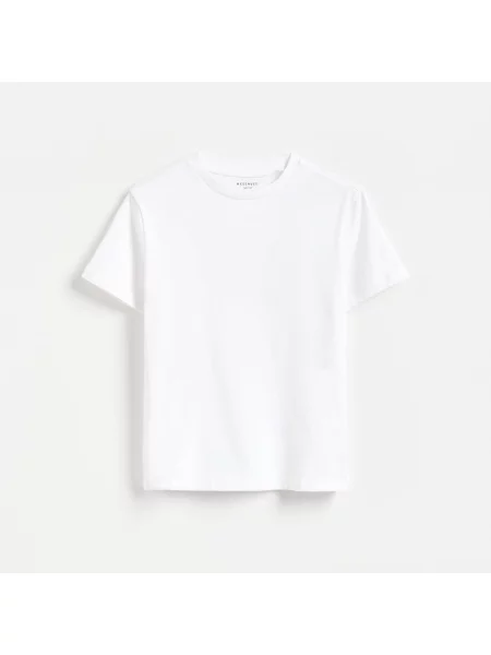 Reserved Tričko slim fit bílá