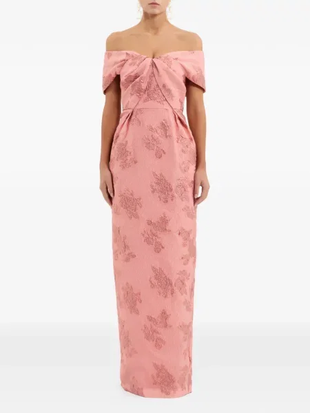 Rochie maxi Rebecca Vallance cu model floral roz